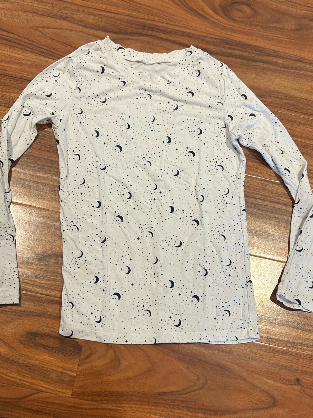 Eberjey kids moon long sleeve pj pajama shirt size 10